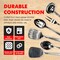 Chef Craft 6pc Stainless Steel Kitchen Cooking Tool Set - Solid Turner, Slotted Turner, Basting Spoon, Slotted Spoon, Serving Fork & Ladle